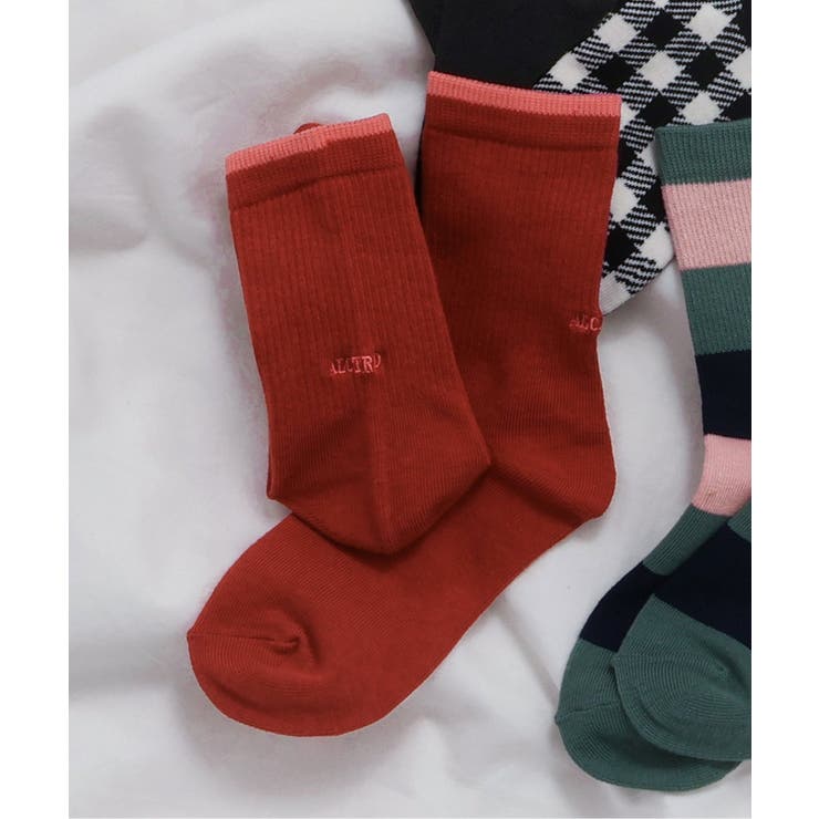 レッド | 4柄アソートソックス | F.O.Online Store
