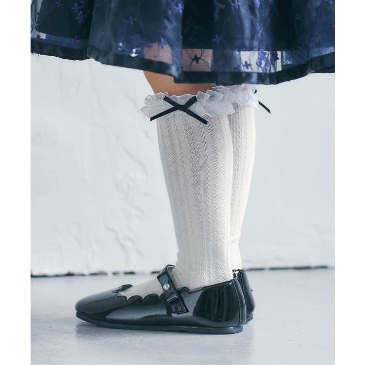 オフホワイト | フォーマルフリルハイソックス | F.O.Online Store