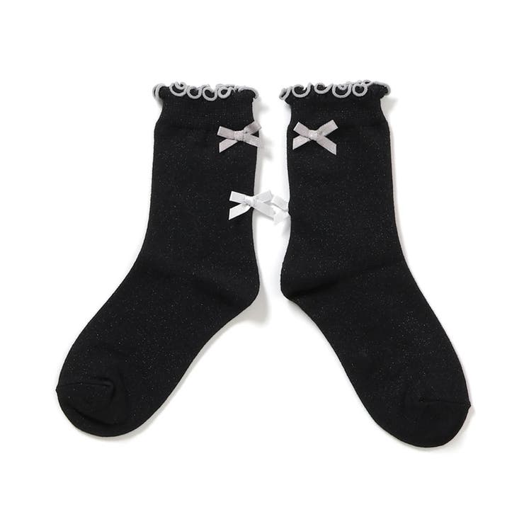 ブラック | 後ろリボンメローソックス | F.O.Online Store