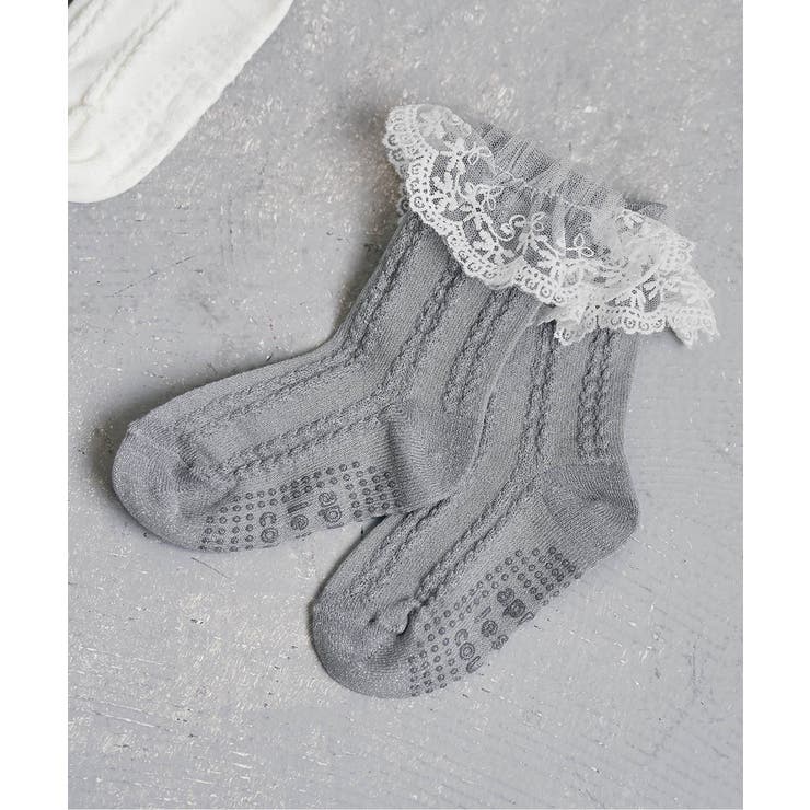 グレー | スカラップレースソックス | F.O.Online Store