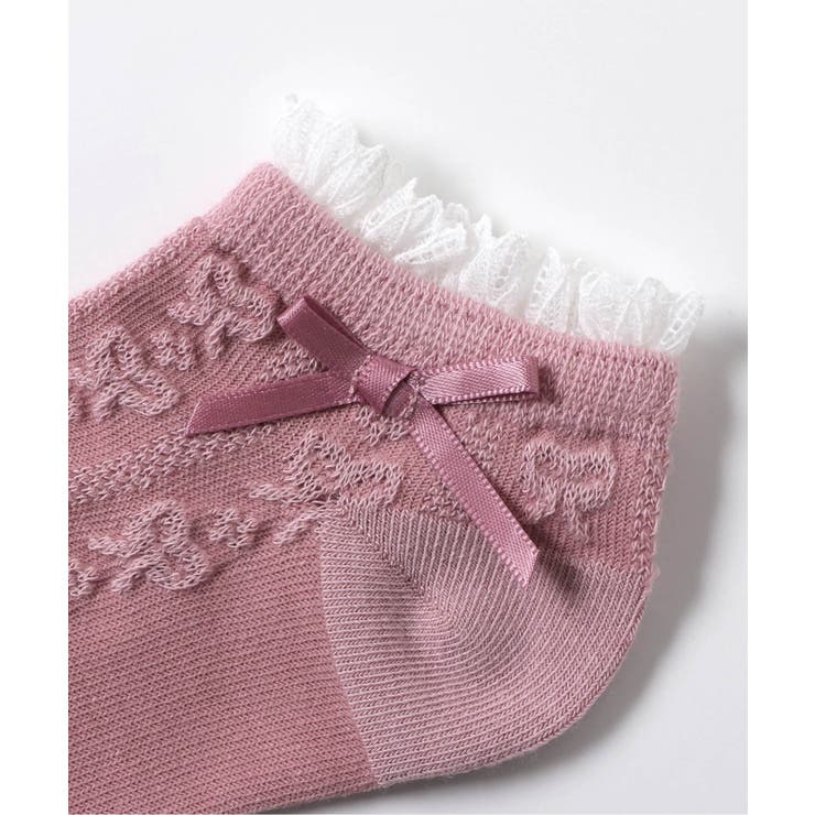 リボン編み柄ショートソックス | F.O.Online Store | 詳細画像5 