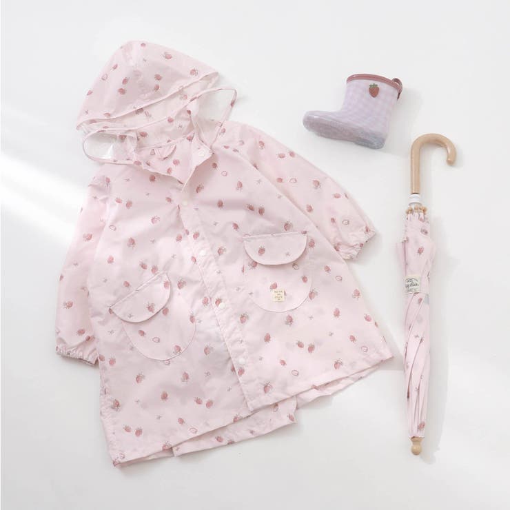 Babyいちごみるく傘 GIRL'S傘(いちご柄・花柄)[品番：FOKK0005599]｜F.O.Online