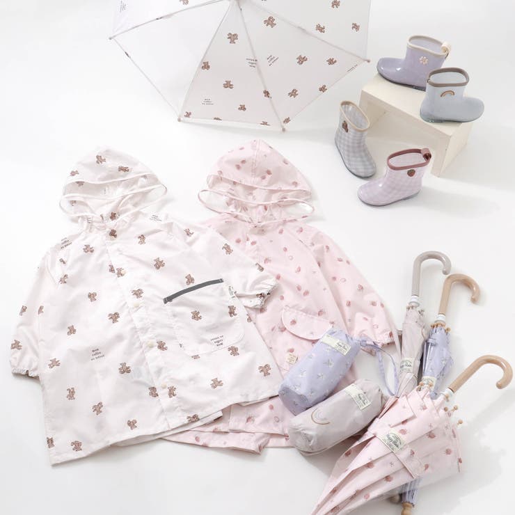Babyいちごみるく傘 GIRL'S傘(いちご柄・花柄)[品番：FOKK0005599]｜F.O.Online
