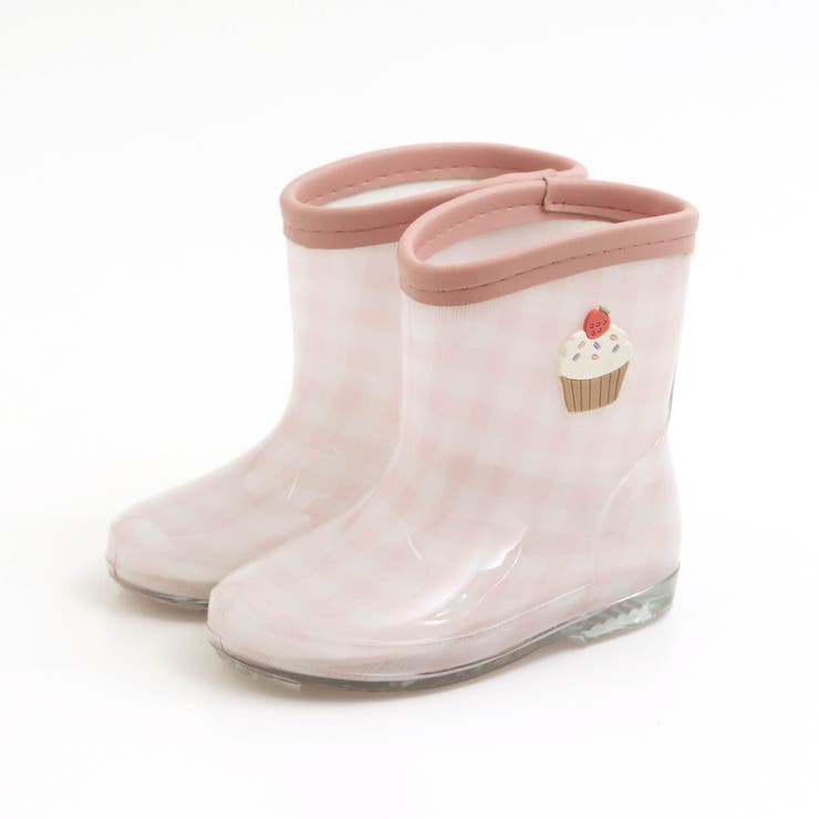 ピンク | カップケーキ柄 レインシューズ | F.O.Online Store