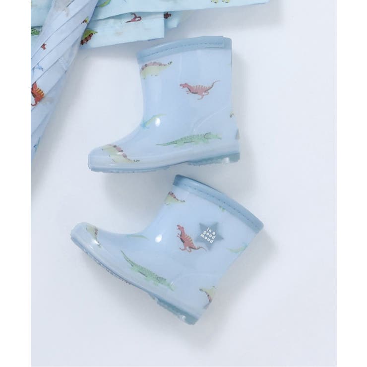 サックス | 花・ハート・さくらんぼ・恐竜柄レインシューズ | F.O.Online Store