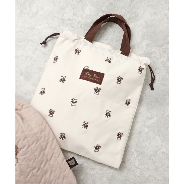 アイボリー | tiny bear 巾着 | F.O.Online Store