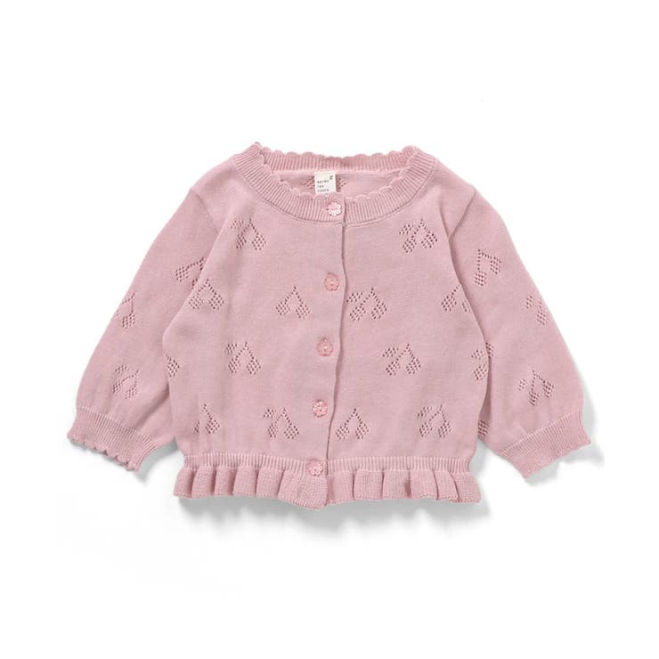 ピンク | サクランボ柄ニットカーディガン | F.O.Online Store