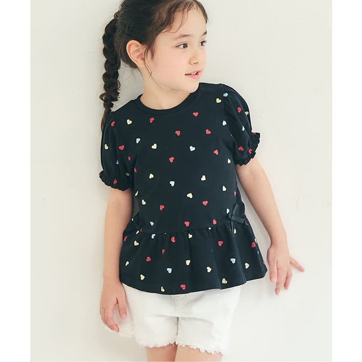 ブラック | ペプラムパフトップス/7days Style | F.O.Online Store