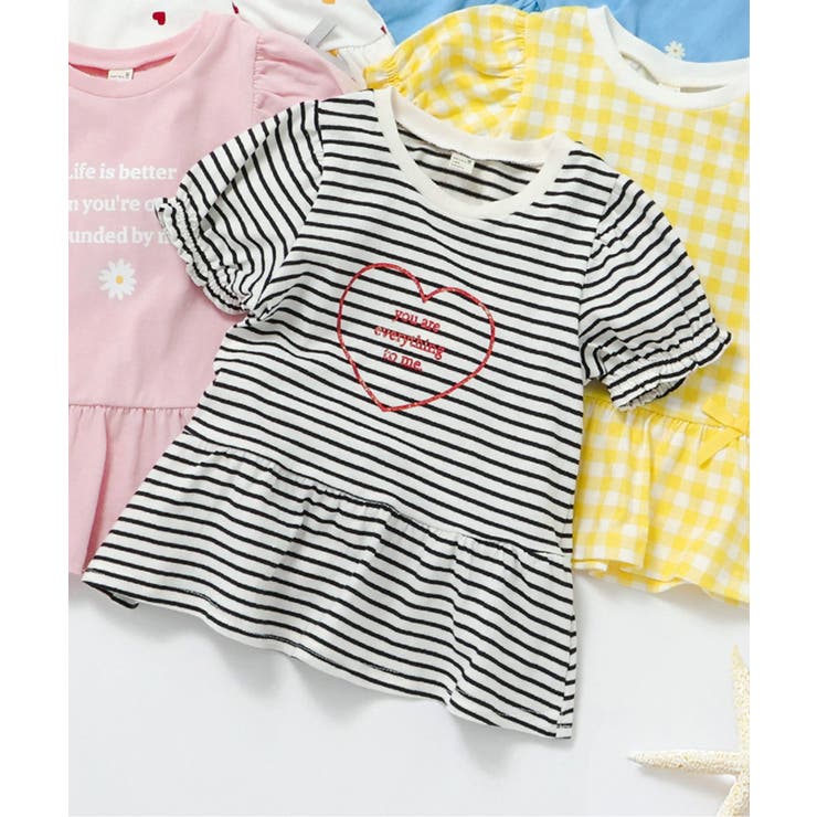 ボーダー柄 | ペプラムパフトップス/7days Style | F.O.Online Store