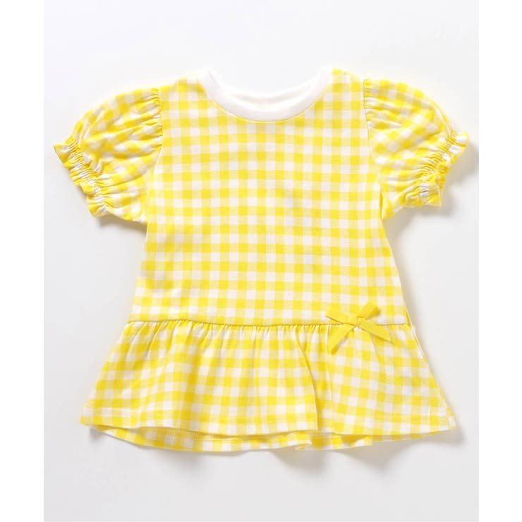 チェック柄 | ペプラムパフトップス/7days Style | F.O.Online Store