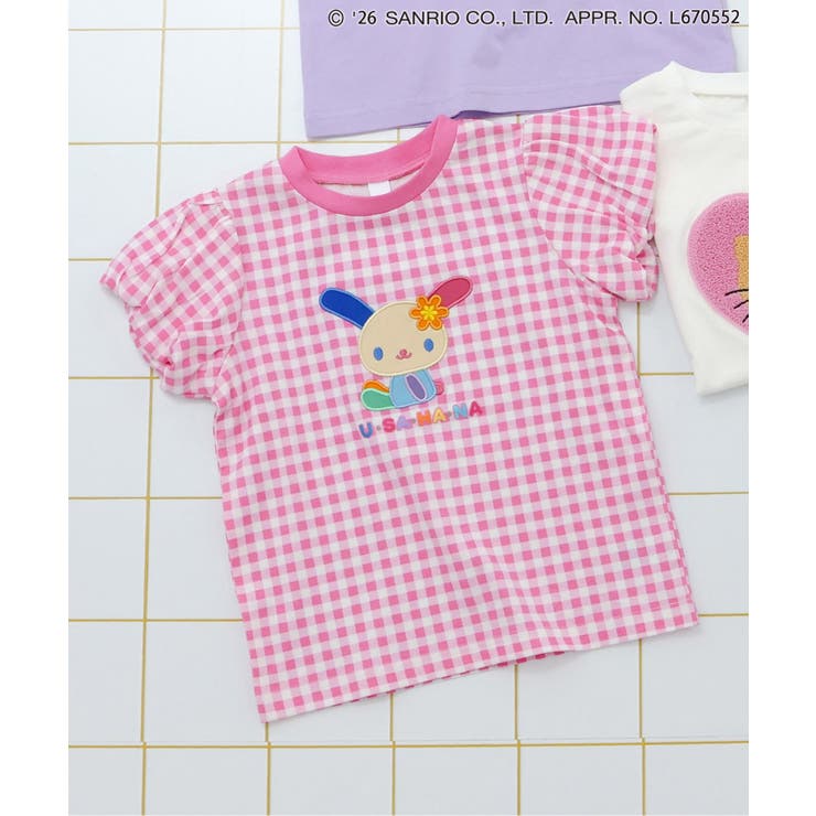 チェック柄 | 【サンリオキャラクターズ】バルーンスリーブTシャツ | F.O.Online Store