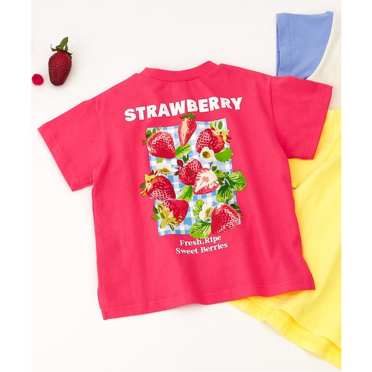 レッド | 【リンク】バックプリントフルーツロゴTシャツ | F.O.Online Store