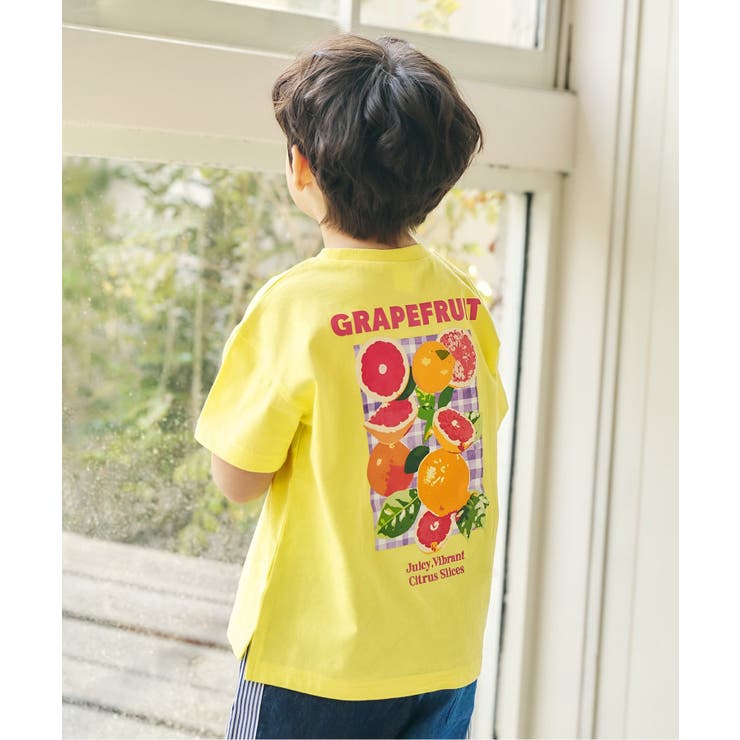 イエロー | 【リンク】バックプリントフルーツロゴTシャツ | F.O.Online Store