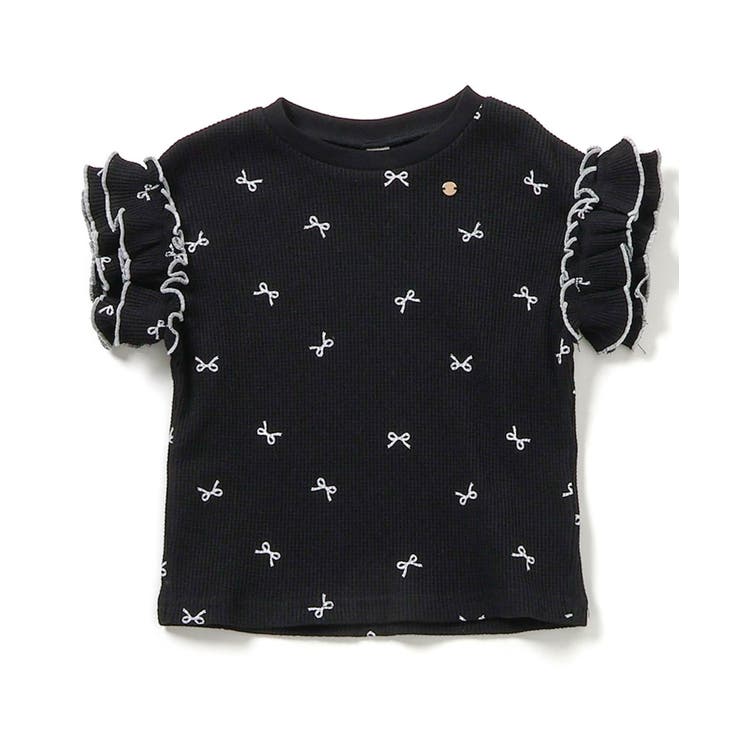 ブラック | WEB限定 ワッフルフリルTシャツ | F.O.Online Store