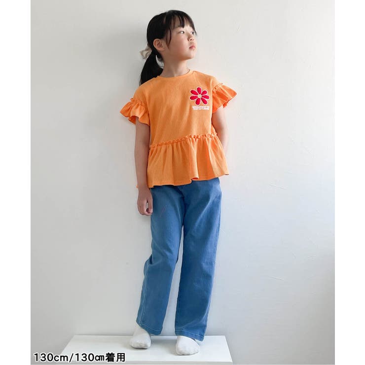 フラワーワッペンペプラムモチーフTシャツ | F.O.Online Store | 詳細画像13 