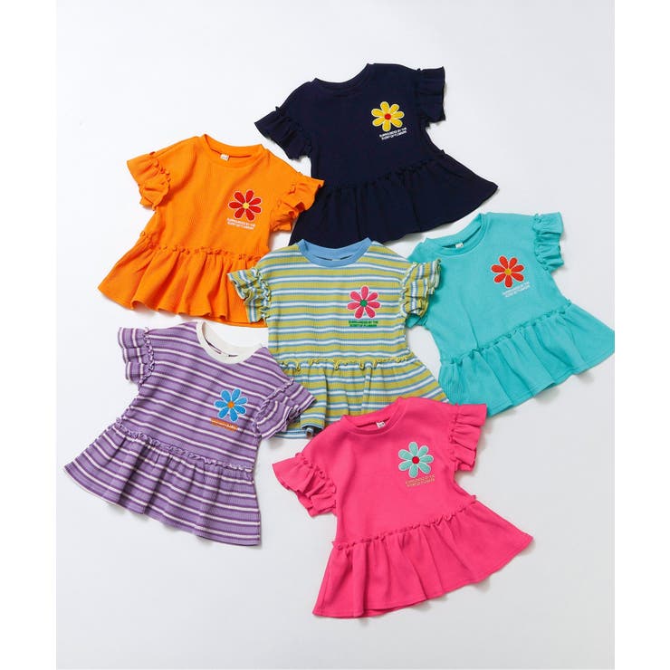 フラワーワッペンペプラムモチーフTシャツ | F.O.Online Store | 詳細画像21 