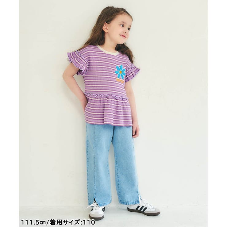 フラワーワッペンペプラムモチーフTシャツ | F.O.Online Store | 詳細画像4 