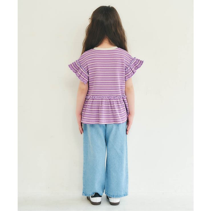フラワーワッペンペプラムモチーフTシャツ | F.O.Online Store | 詳細画像5 