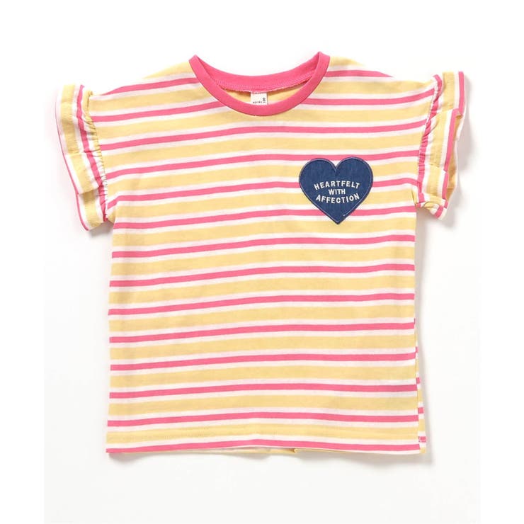 WEB限定 ハート・フラワーアップリケフリルTシャツ | F.O.Online Store | 詳細画像2 