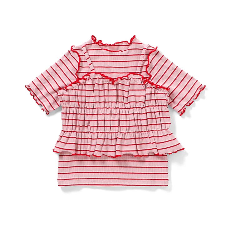 マルチボーダーTシャツ＆ビスチェ２Pセット | F.O.Online Store | 詳細画像6 