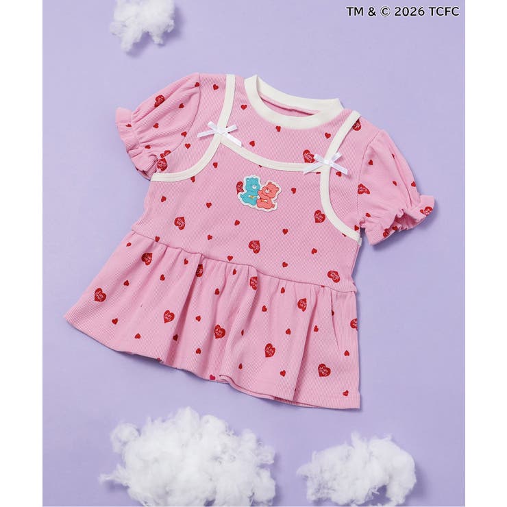 ピンク | WEB限定 ケアベア/キャミレイヤードトップス | F.O.Online Store