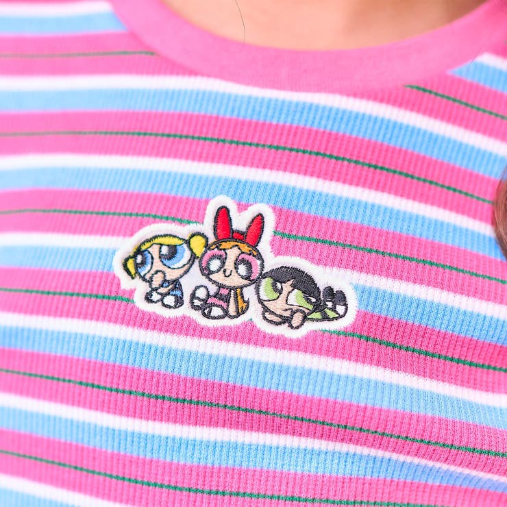 WEB限定 パワーパフガールズ ドロスト刺繍Tシャツ | F.O.Online Store | 詳細画像9 