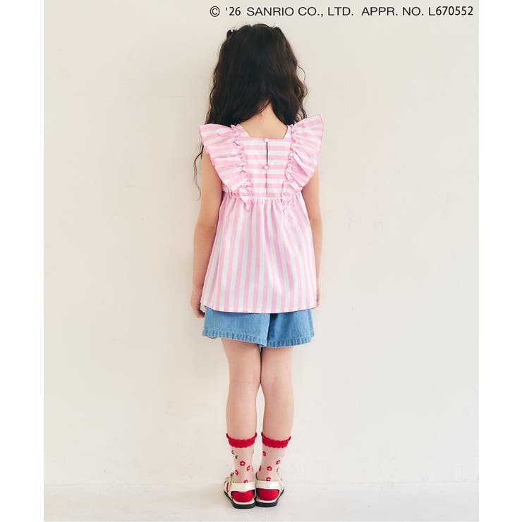 【リンク】【サンリオキャラクターズ】お花ストライプチュニック | F.O.Online Store | 詳細画像7 