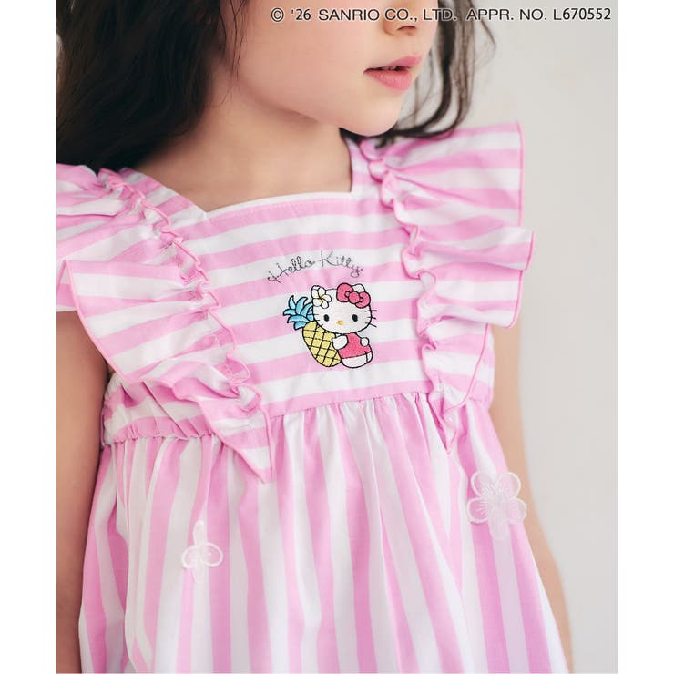 【リンク】【サンリオキャラクターズ】お花ストライプチュニック | F.O.Online Store | 詳細画像8 