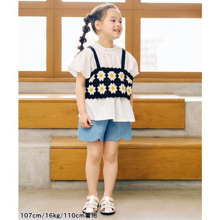 【リンク】フラワーニットビスチェ＆チュニック2Pセット | F.O.Online Store | 詳細画像4 