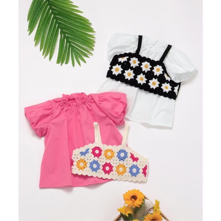【リンク】フラワーニットビスチェ＆チュニック2Pセット | F.O.Online Store | 詳細画像5 