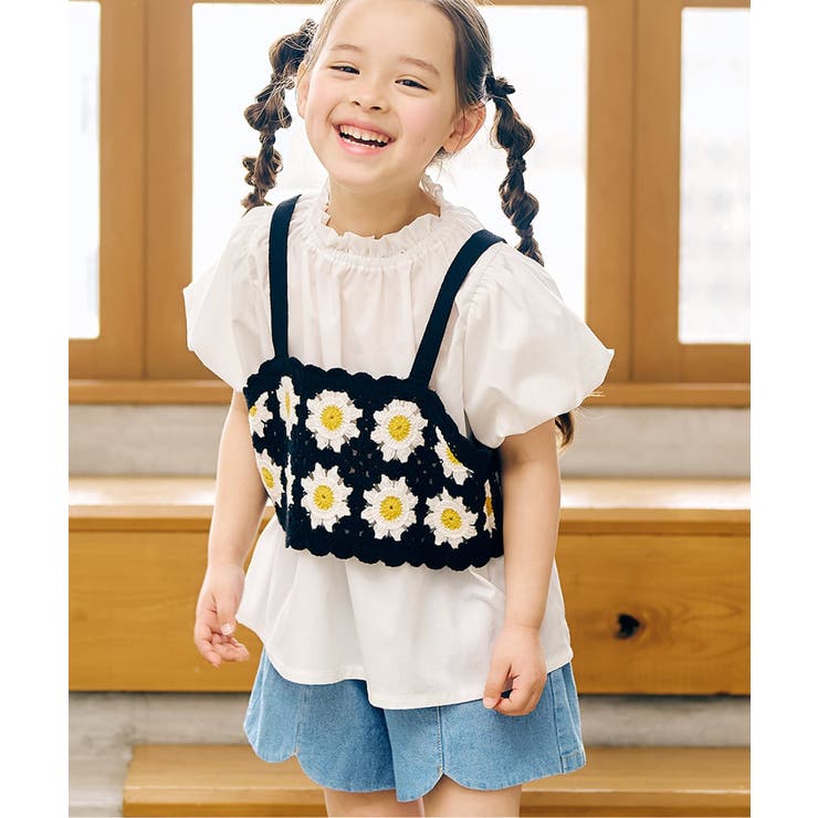 アイボリー | 【リンク】フラワーニットビスチェ＆チュニック2Pセット | F.O.Online Store