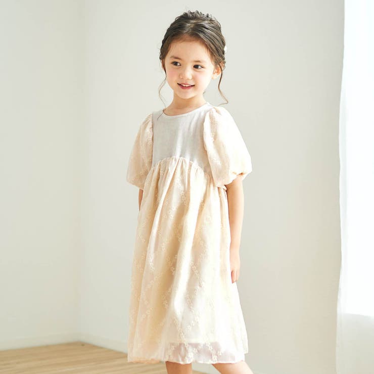 ダイヤ柄小花刺繍ワンピース 品番 Fokk F O Online Store エフオーオンラインストア のキッズファッション通販 Shoplist ショップリスト