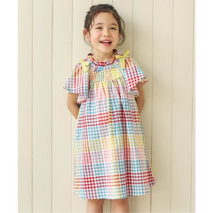 チェック柄 | 【リンク】肩リボンフレアヒロインワンピース | F.O.Online Store