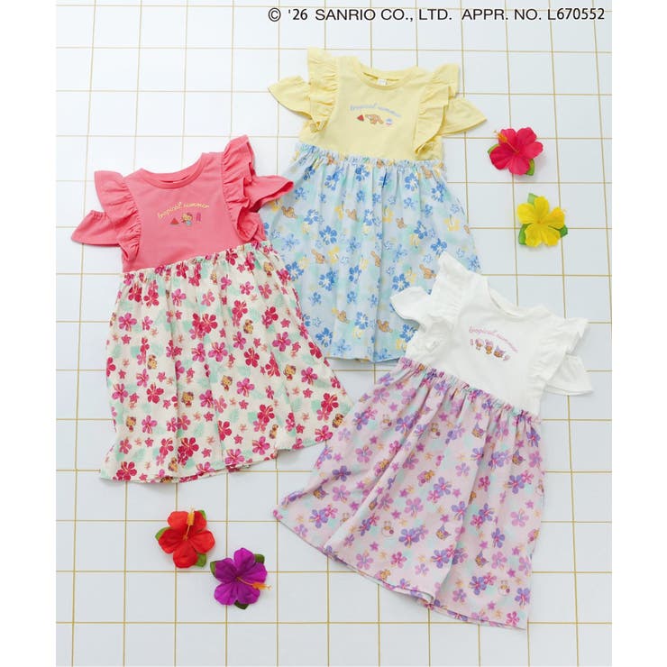 【サンリオキャラクターズ】トロピカルオフショルワンピース | F.O.Online Store | 詳細画像5 