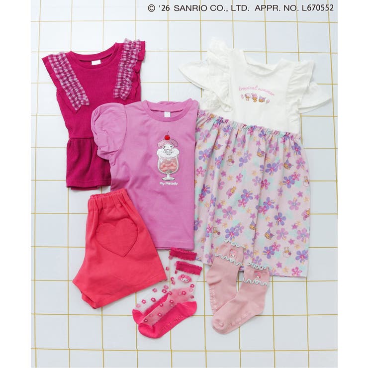 【サンリオキャラクターズ】トロピカルオフショルワンピース | F.O.Online Store | 詳細画像8 