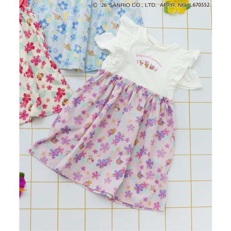 アイボリー | 【サンリオキャラクターズ】トロピカルオフショルワンピース | F.O.Online Store