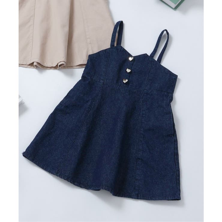 デニム | ハートボタンバックリボンジャンスカ | F.O.Online Store