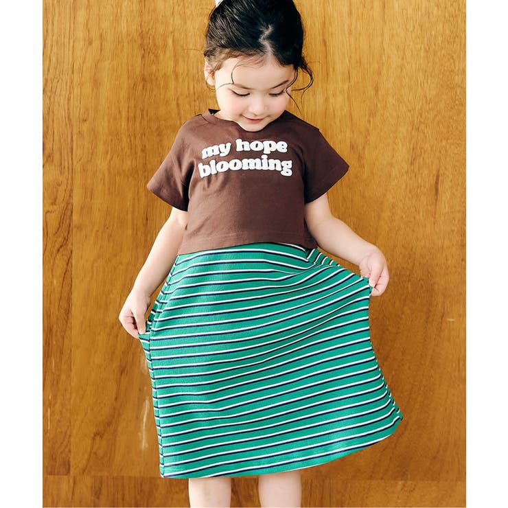 WEB限定 ショート丈ロゴTシャツ×キャミワンピ2Pセット | F.O.Online Store | 詳細画像1 