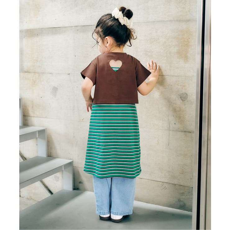 WEB限定 ショート丈ロゴTシャツ×キャミワンピ2Pセット | F.O.Online Store | 詳細画像11 