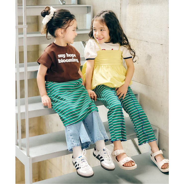 WEB限定 ショート丈ロゴTシャツ×キャミワンピ2Pセット | F.O.Online Store | 詳細画像13 