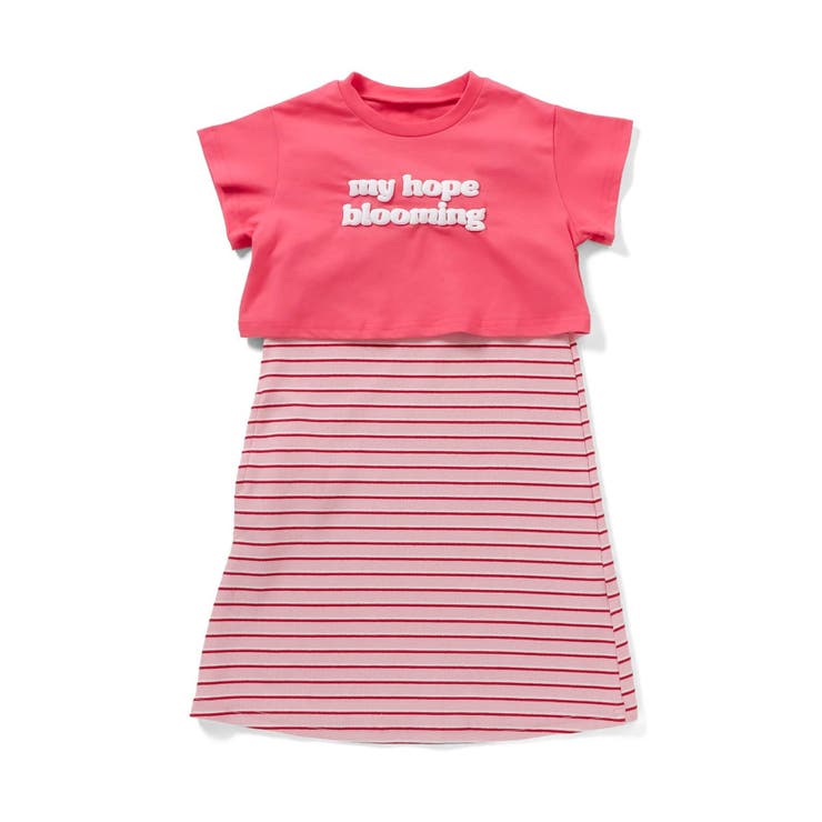 WEB限定 ショート丈ロゴTシャツ×キャミワンピ2Pセット | F.O.Online Store | 詳細画像15 