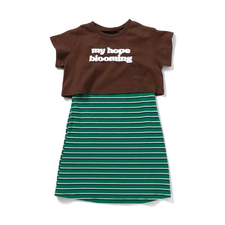 WEB限定 ショート丈ロゴTシャツ×キャミワンピ2Pセット | F.O.Online Store | 詳細画像2 