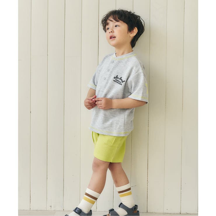 ヘンリーネックスターパッチセットアップ  5分丈 | F.O.Online Store | 詳細画像1 