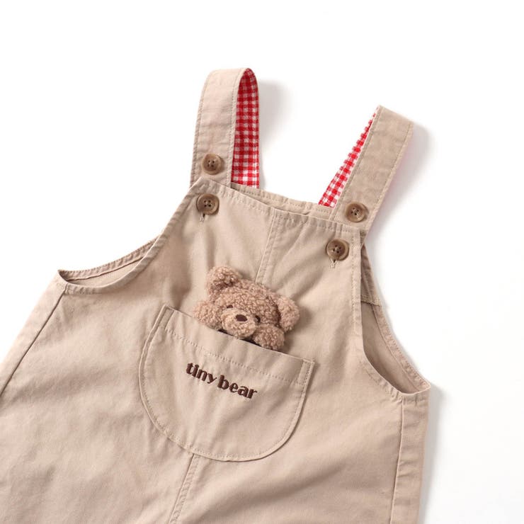 tiny bear モチーフ付きサロペット Store（エフオーオンラインストア  ）のキッズファッション通販｜SHOPLIST（ショップリスト）