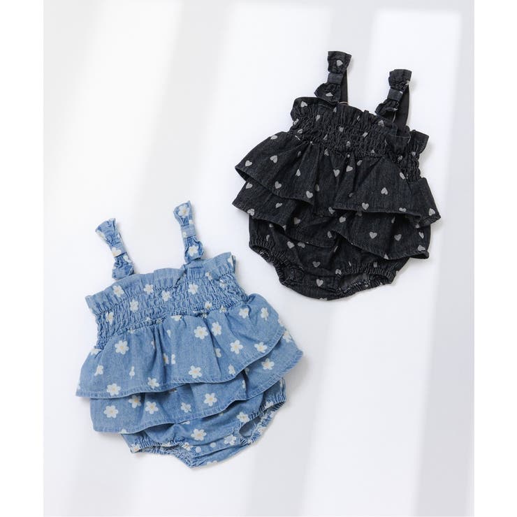 【リンク】総柄肩リボンシャーリングベビーサロペット | F.O.Online Store | 詳細画像3 