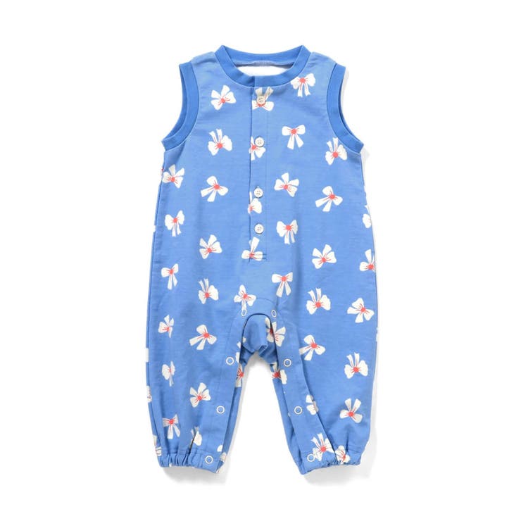 サックス | 【リンク】FUNNY総柄オールインワン | F.O.Online Store