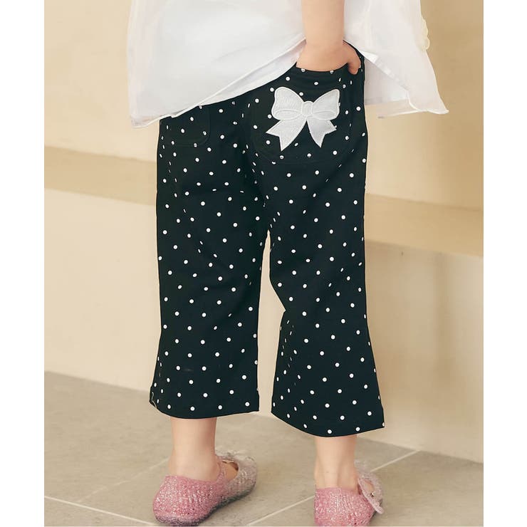 ブラック | リボンポケットきゅんパンツ（クロップド）  8分丈 | F.O.Online Store