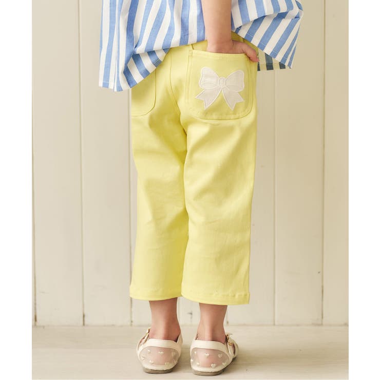 イエロー | リボンポケットきゅんパンツ（クロップド）  8分丈 | F.O.Online Store