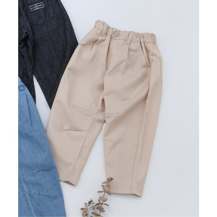 ベージュ | バレルレッグタックパンツ | F.O.Online Store
