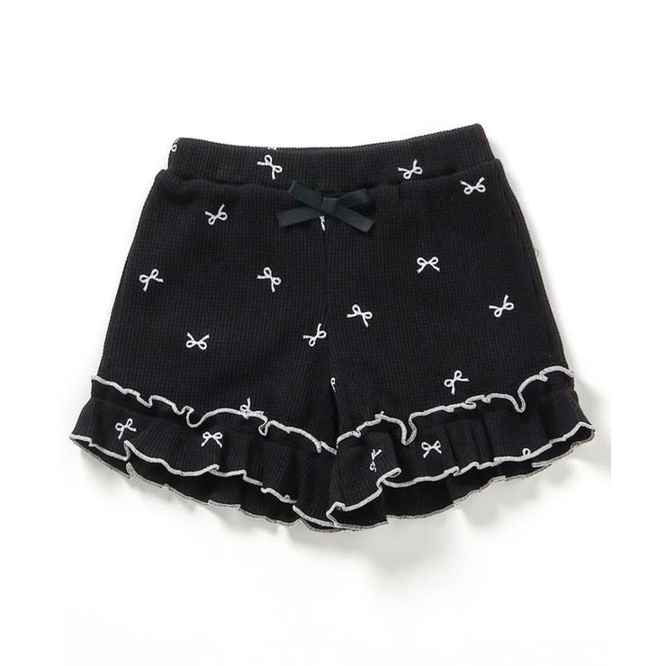 ブラック | WEB限定 ワッフルショートパンツ  ショート丈 | F.O.Online Store